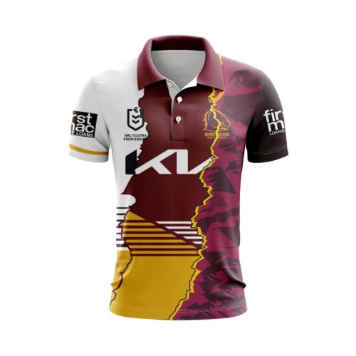 Brisbane Broncos 2024 Men's Combine Polo Shirt