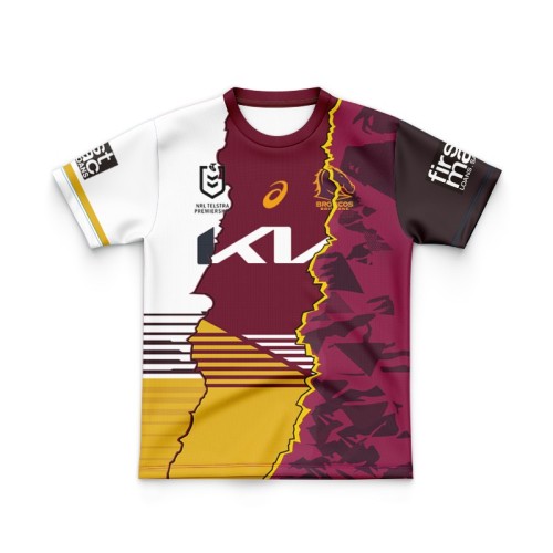 Kids Brisbane Broncos 2024 Combine Jersey