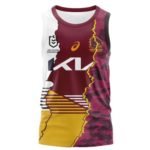 Brisbane Broncos 2024 Men's Combine Singlet