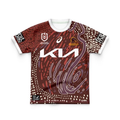 Kids Brisbane Broncos 2024 Indigenous Jersey