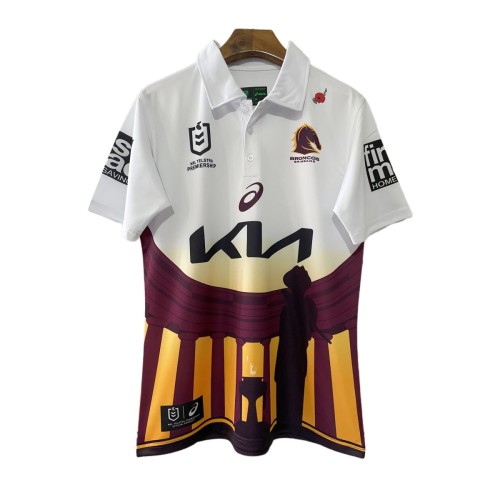 Brisbane Broncos 2024 Men's ANZAC Polo Shirt