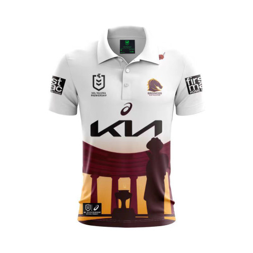 Brisbane Broncos 2024 Men's ANZAC Polo Shirt
