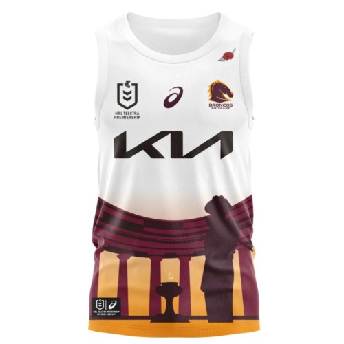 Brisbane Broncos 2024 Men's ANZAC Singlet
