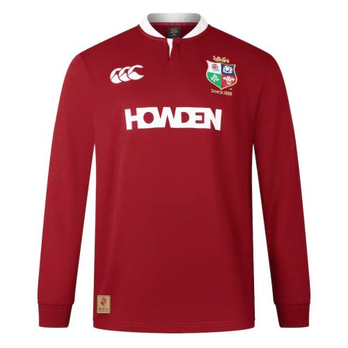British and Irish Lions 2025 Mens Home Long Sleeve Rugby Jersey
