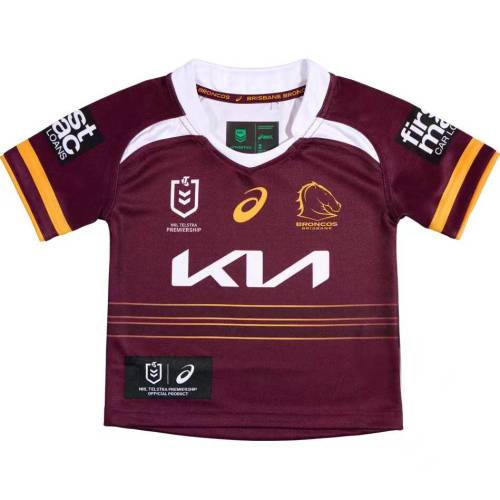 Kids Brisbane Broncos 2025 Home Rugby Jersey