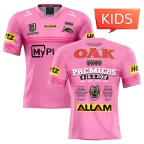 Kids Penrith Panthers 2024 Premiers Rugby Jersey