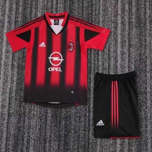 Kids AC Milan 2004/2005 Home Retro Kit