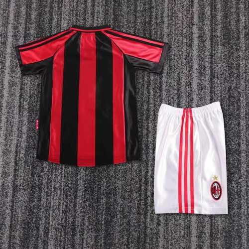 Kids AC Milan 1998/1999 Home Retro Kit