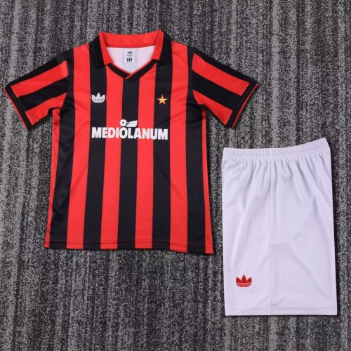Kids AC Milan 1990/1991 Home Retro Kit