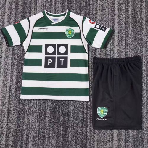Kids Sporting CP 2002/2003 Home Retro Kit