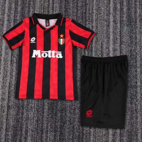 Kids AC Milan 1993/1994 Home Retro Kit