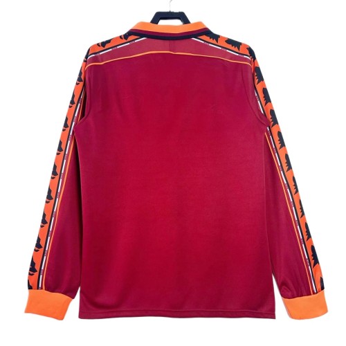 AS Roma 1998/1999 Home Long Sleeve Retro Jersey