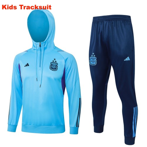 Kids Argentina 24/25 Half-Zip Hoodie and Pants Set E924