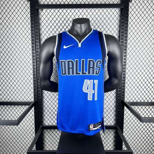 Men's Dirk Nowitzki Blue Team Jersey