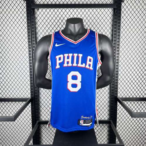 Men's 2023 Paul George Away Blue Team Jersey