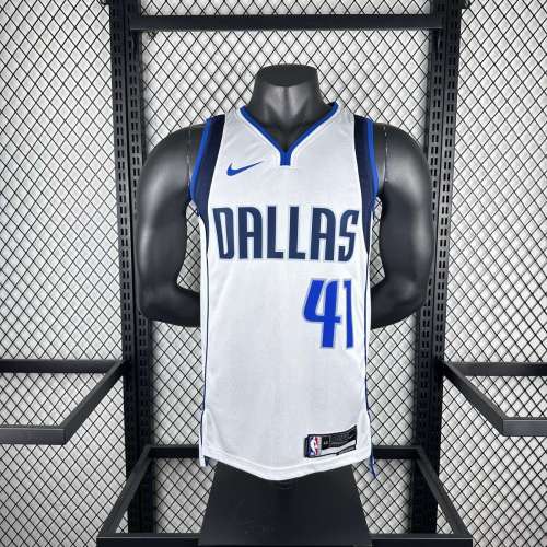 Men's Dirk Nowitzki White Team Jersey