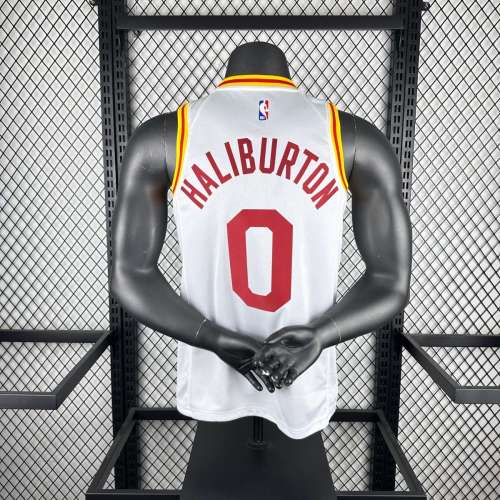 Men's 2020 Tyrese Haliburton Retro White Team Jersey