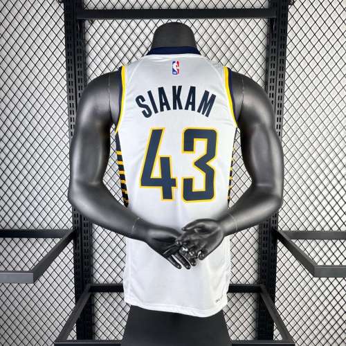 Men's 2023 Pascal Siakam White Team Jersey
