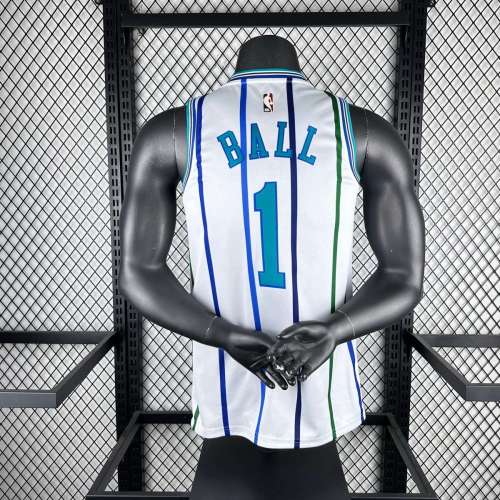 Men's 2019 LaMelo Ball Retro White Team Jersey
