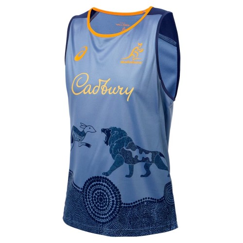 Australia Wallabies Lions Tour 2025 Training Rugby Singlet