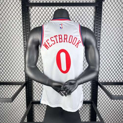 Men's 2025 Russell Westbrook White Team Jersey