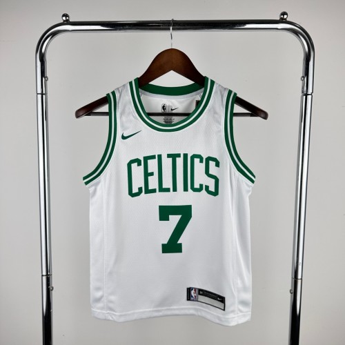 Youth Jaylen Brown White Team Jersey