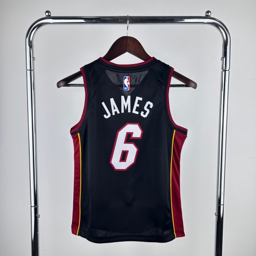 Youth LeBron James Black Team Jersey