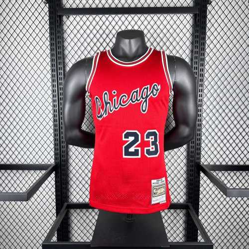 Men's M&N 1984/85 Michael Jordan Red Retro Jersey