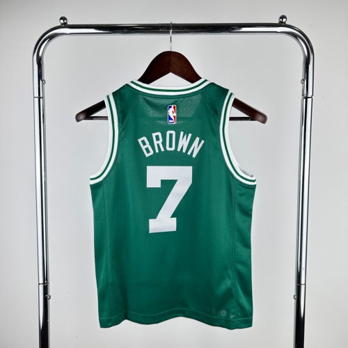 Youth Jaylen Brown Green Team Jersey