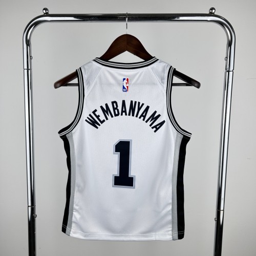 Youth Victor Wembanyama White Team Jersey