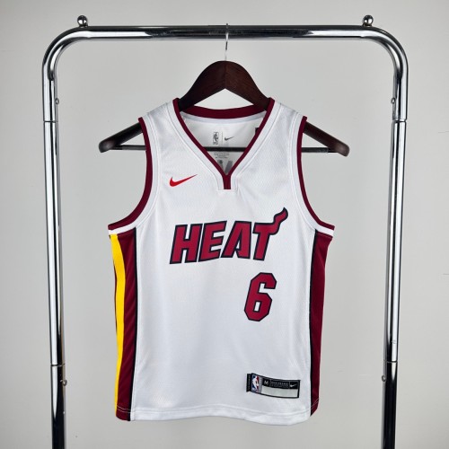 Youth LeBron James White Team Jersey