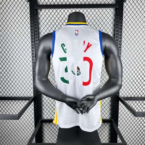 Men's Stephen Curry White Team Jersey