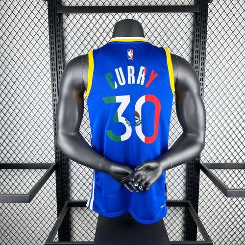Men's Stephen Curry Blue Team Jersey