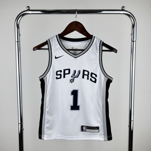 Youth Victor Wembanyama White Team Jersey