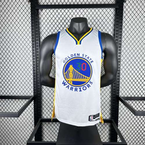 Men's Stephen Curry White Team Jersey