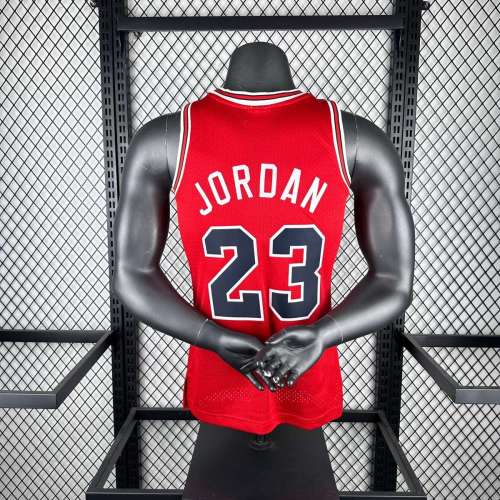 Men's M&N 1984/85 Michael Jordan Red Retro Jersey