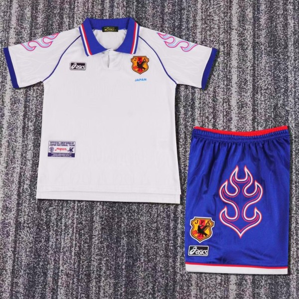 Kids Japan 1998 World Cup Away Retro Kit