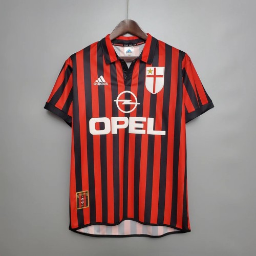 AC Milan 1999/2000 Home Retro Jersey