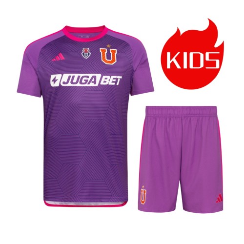 Kids Universidad de Chile 24/25 Third Jersey and Short Kit