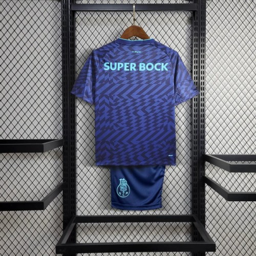 Kids Porto 24/25 Third Jersey and Short Kit