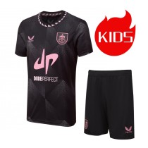 Kids Burnley FC 24/25 Away Jersey and Short Kit