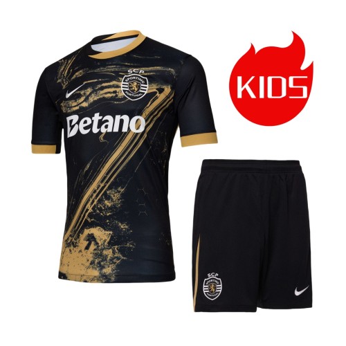 Kids Sporting CP 24/25 Third Jersey and Short Kit