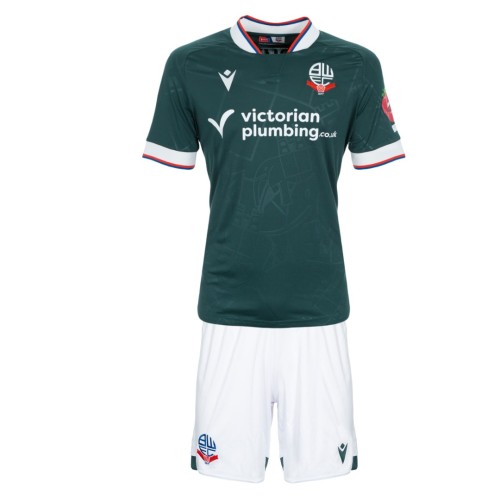 Kids Bolton Wanderers 24/25 Away Jersey and Short Kit