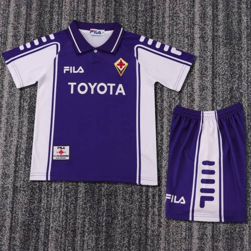 Kids Fiorentina 1999/2000 Home Retro Kit