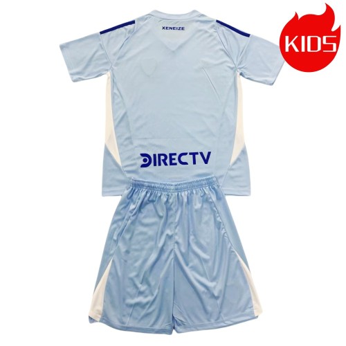 Kids Boca Juniors 24/25 Goalkeeper Jersey and Short Kit