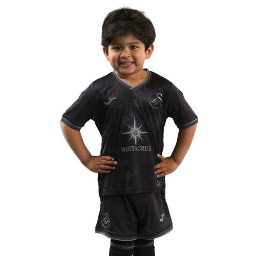Kids Swansea City 24/25 Away Jersey and Short Kit