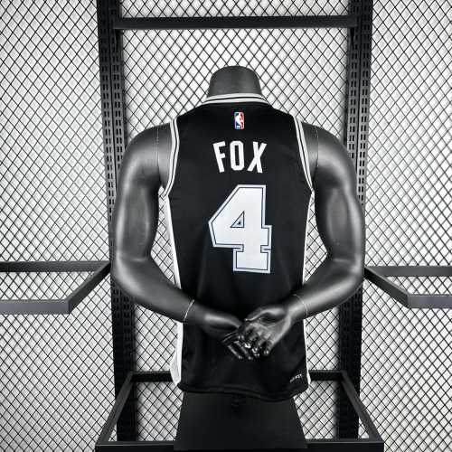 Men's De'Aaron Fox Black Team Jersey
