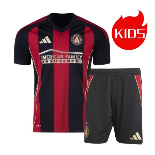 Kids Atlanta United FC 2025 Home Jersey and Short Kit