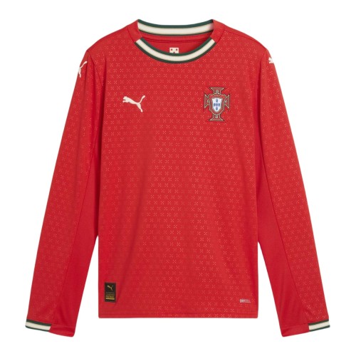 Thai Version Portugal 2025 Home Long Sleeve Jersey