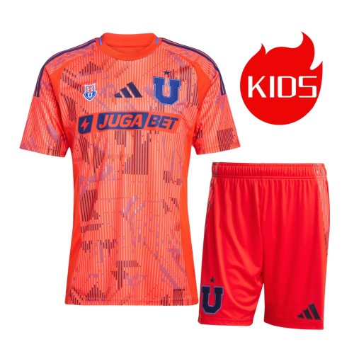 Kids Universidad de Chile 25/26 Away Jersey and Short Kit